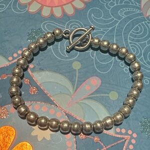 925 Silver Beaded Bracelet